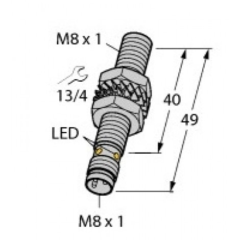 BI2-EG08-AP6X-V1131 - Czujnik indukcyjny z rozszerzonym zakresem detekcji – 4602050