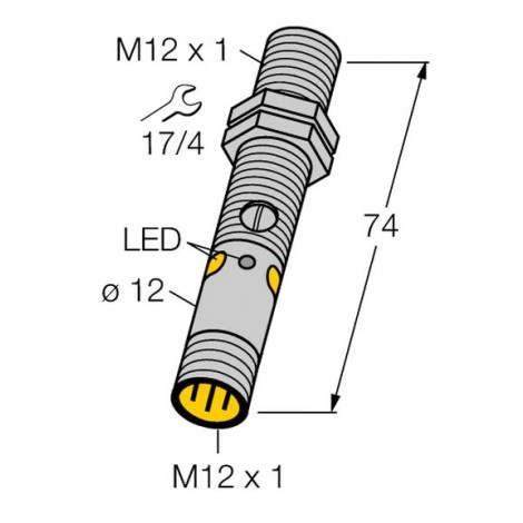 M12PDQ8 – Czujnik fotoelektryczny, czujnik odbiciowy – 77179