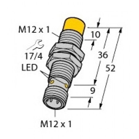 NI8-M12-AP6X-H1141 - Czujnik indukcyjny z rozszerzonym zakresem detekcji – 4611310
