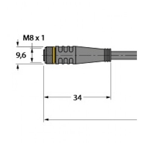 PKG3M-2/TXL – Przewód elementu wykonawczego/czujnika, przewód podłączeniowy – 6625550