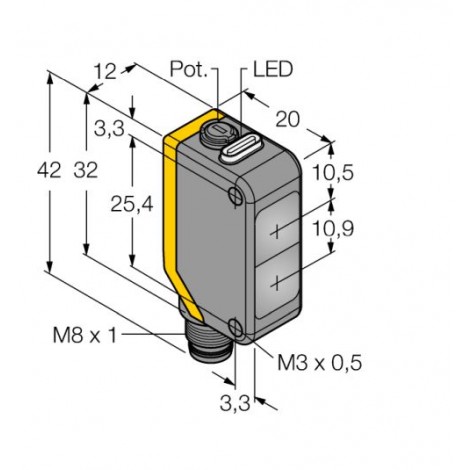 Q20PLVQ7 – Czujnik fotoelektryczny, czujnik refleksyjny – 77766