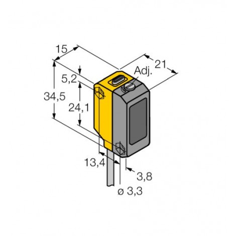QS18VP6AF100 - Czujnik fotoelektryczny, czujnik odbiciowy – 65502