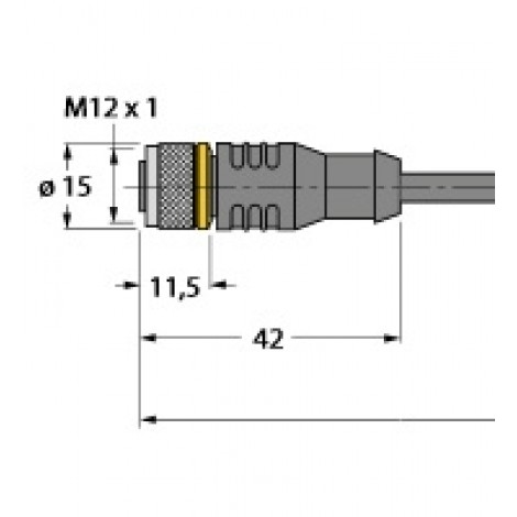 RKC4.4T-2/TXL – Przewód elementu wykonawczego/- Czujnika, przewód podłączeniowy – 6625503