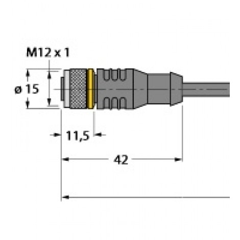 RKC4T-2/TXL – Przewód elementu wykonawczego/- Czujnika, przewód podłączeniowy – 6625500