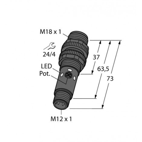 S18-2VPDL-Q8 – Czujnik fotoelektryczny, czujnik odbiciowy – 42167