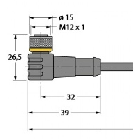 WKC4.4T-2/TXL - Przewód elementu wykonawczego/- Czujnika, przewód podłączeniowy – 6625515