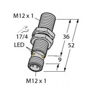 BI4-M12-AP6X-H1141 - Czujnik indukcyjny z rozszerzonym zakresem detekcji – 46070